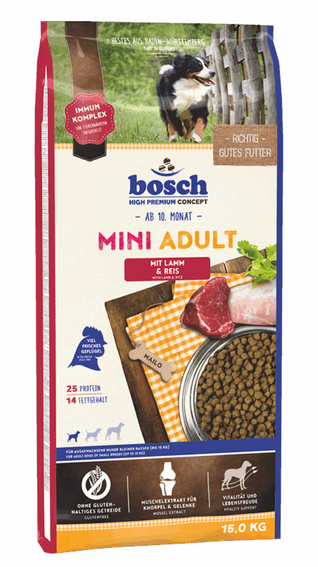 Bosch Mini Lamm+Reis 15kg