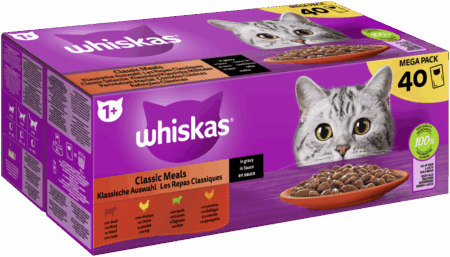 Whiskas 1+ Kla. Auswahl Sauce 40x85gP